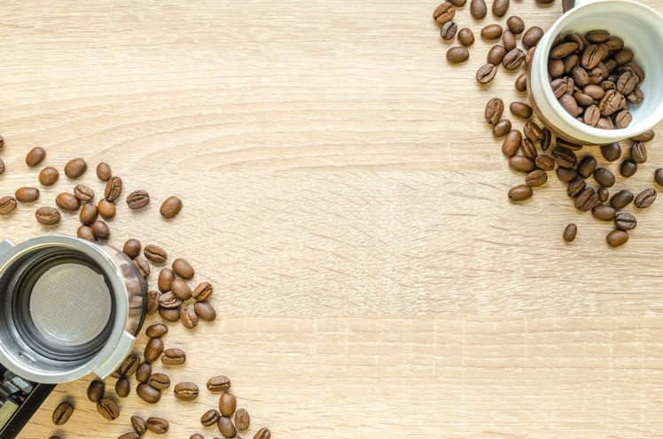 Two Cups of Coffee Beans